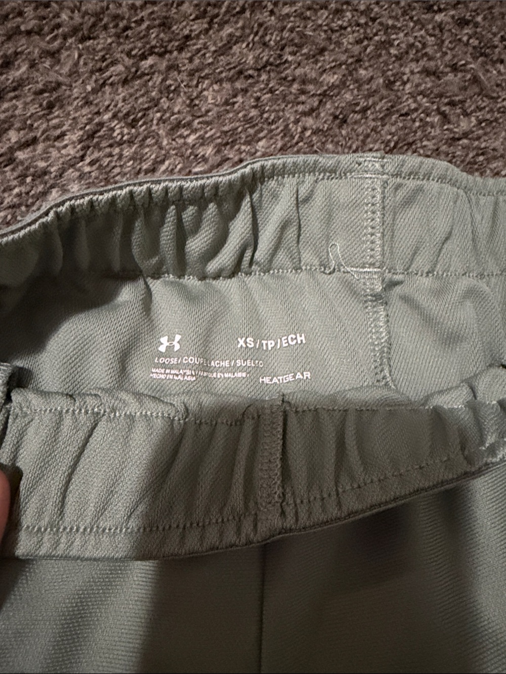 Under Armour Olive Green HeatGear Lightweight Pants - XS